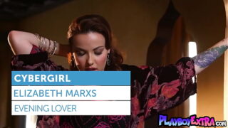 Glamorous teen Cybergirl Elizabeth Marxs reveals her big natural boobs