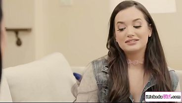 Lesbian stepdaughter sharing her girlfriend with her stepmom