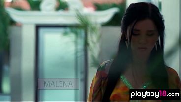 Naked brunette Ukrainian teen Malena Fendi reveals her mysterious pussy